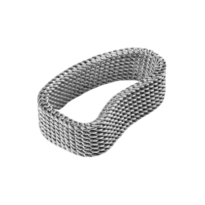 Bague tressée Woven Dream en acier inoxydable plaqué or
