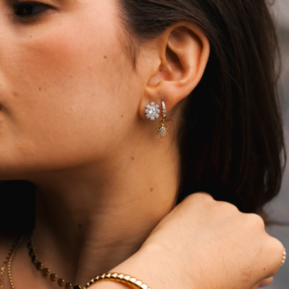 Boucles d'oreilles éthérées inspirées des fleurs