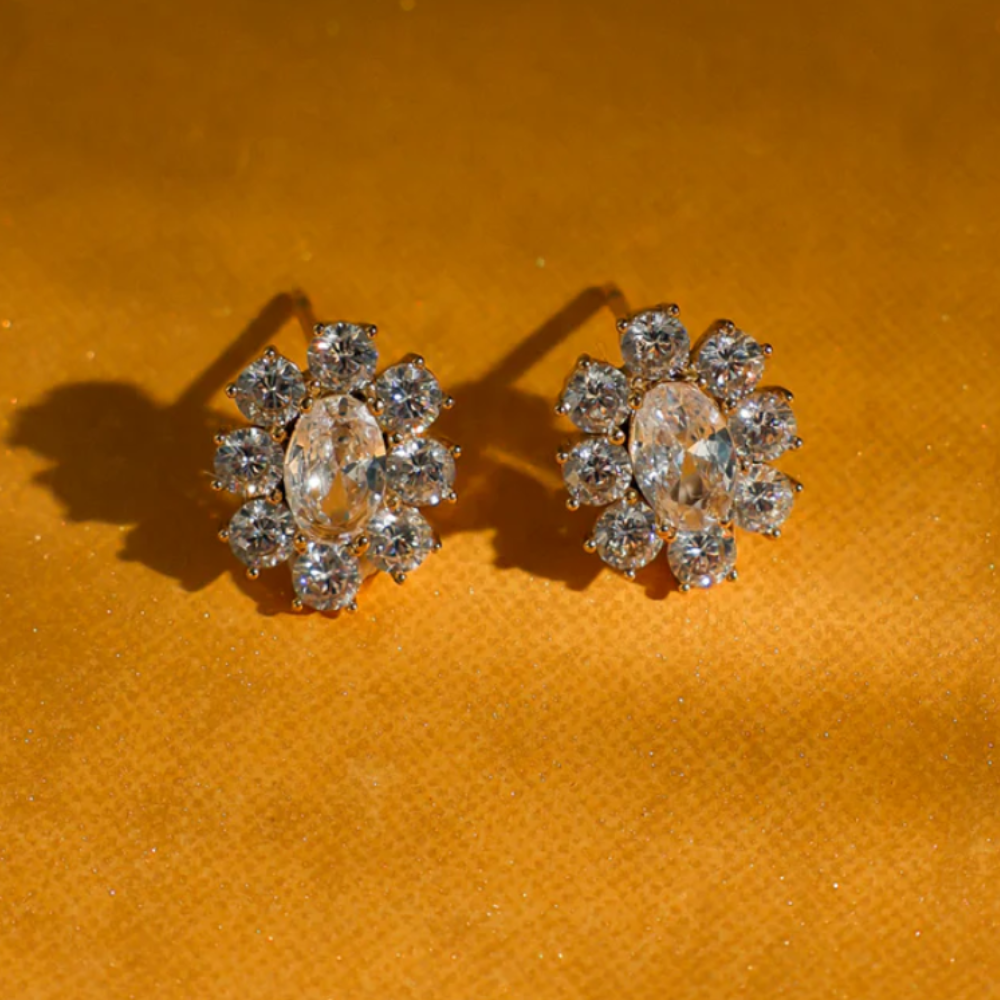 Boucles d'oreilles éthérées inspirées des fleurs