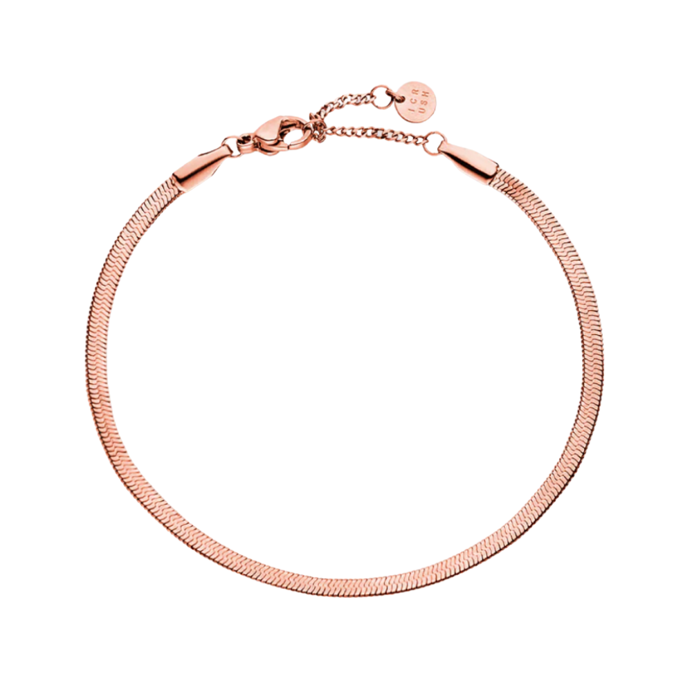 Bracelet chaîne serpent en acier inoxydable plaqué or
