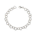 Bracelet enfant en argent sterling 925, motif cœur, ajustable, bijou cadeau pour enfant
