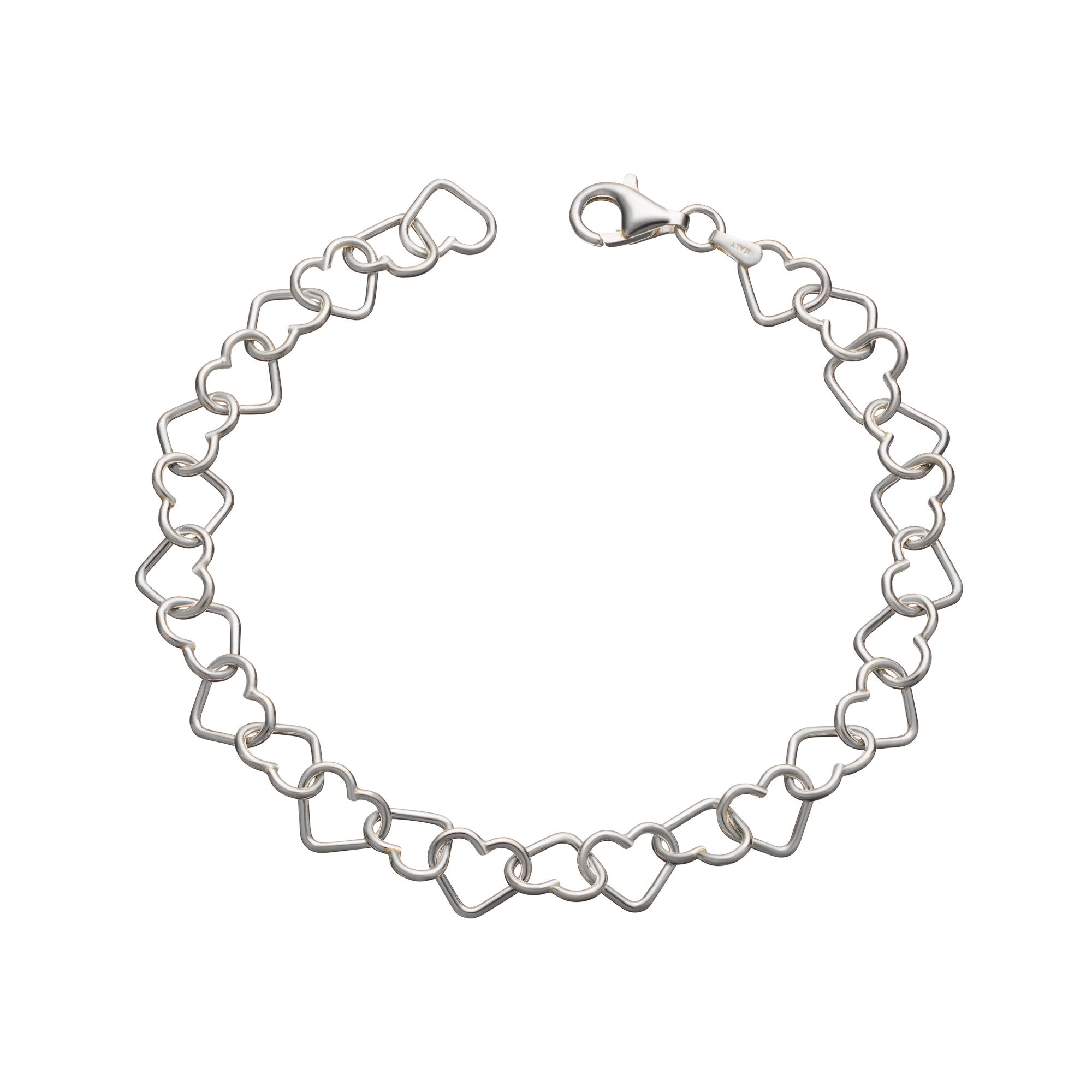 Bracelet enfant en argent sterling 925, motif cœur, ajustable, bijou cadeau pour enfant