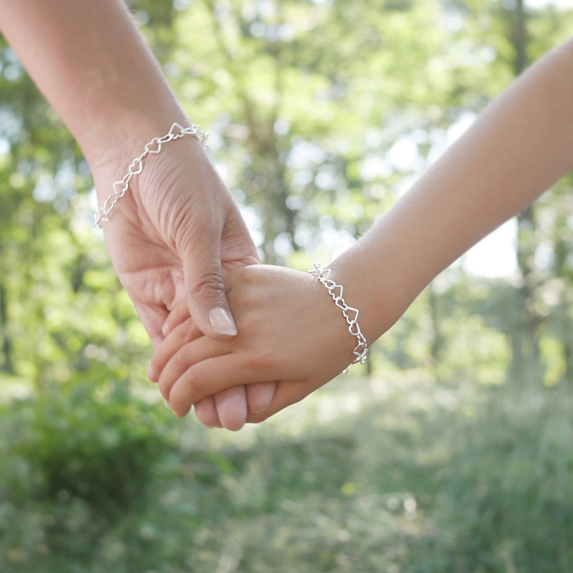 Bracelet enfant en argent sterling 925, motif cœur, ajustable, bijou cadeau pour enfant