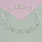 Bracelet enfant en argent sterling 925, motif cœur, ajustable, bijou cadeau pour enfant