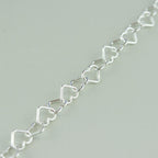 Bracelet enfant en argent sterling 925, motif cœur, ajustable, bijou cadeau pour enfant