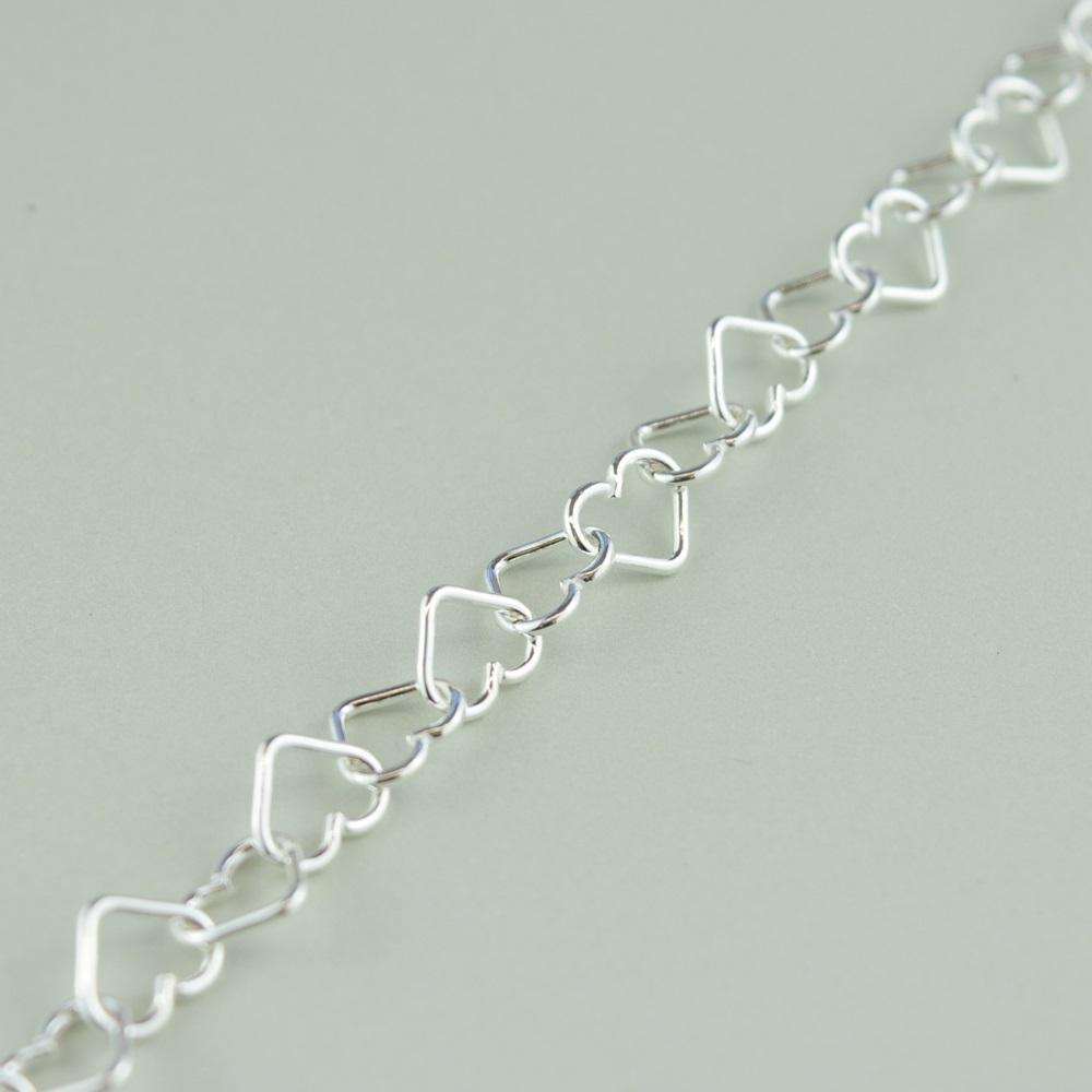 Bracelet enfant en argent sterling 925, motif cœur, ajustable, bijou cadeau pour enfant