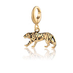 Breloque Tigre avec fermoir à clip – Argent sterling 925 recyclé plaqué or 18 carats
