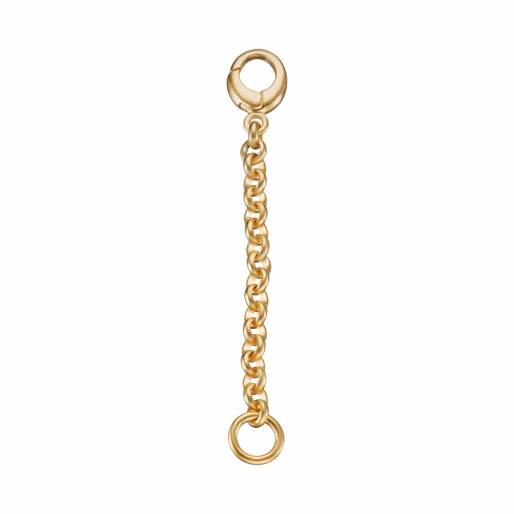 Chaîne d'extension en argent sterling plaqué or, 2,5 cm ou 5 cm, pour pendentifs à clip