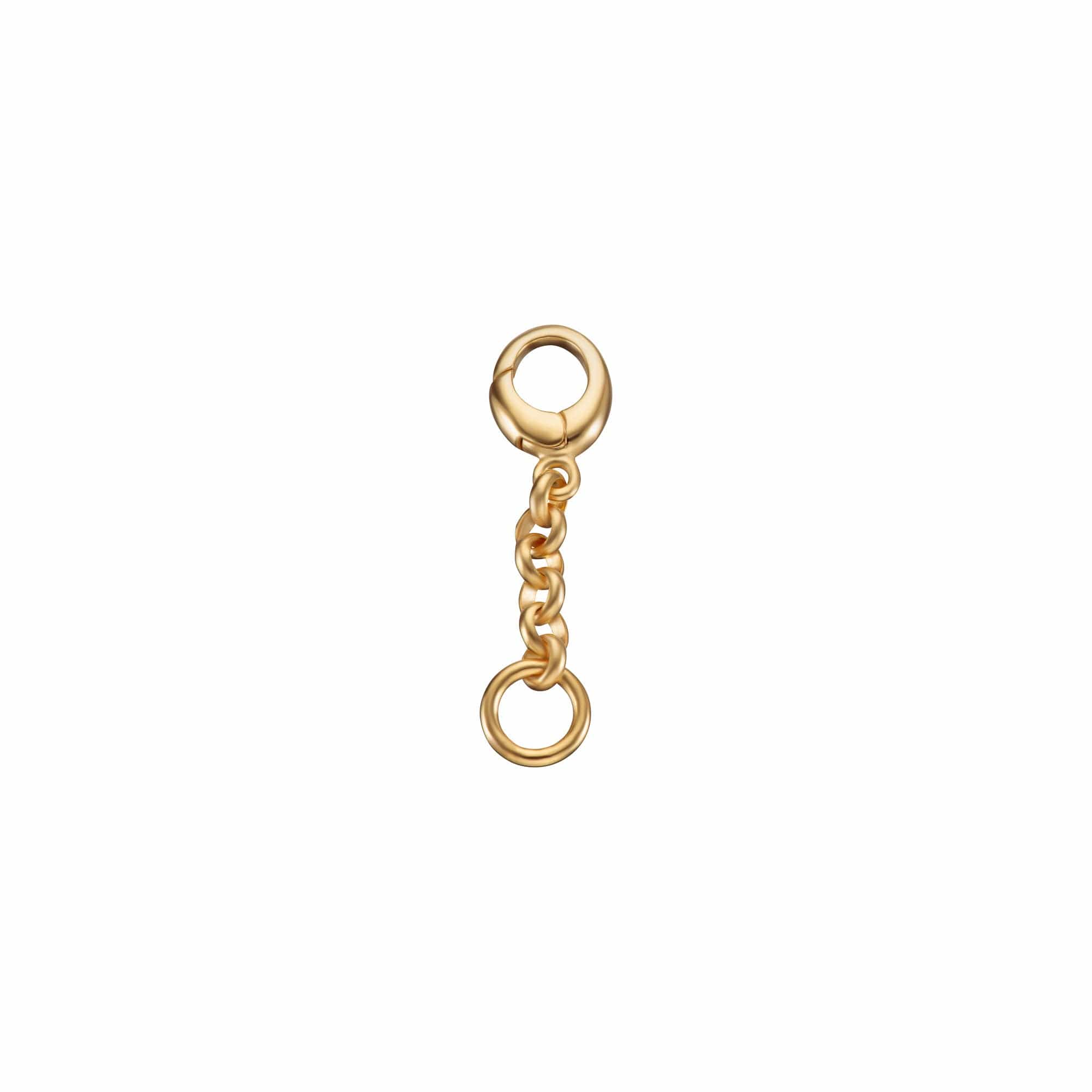 Chaîne d'extension en argent sterling plaqué or, 2,5 cm ou 5 cm, pour pendentifs à clip