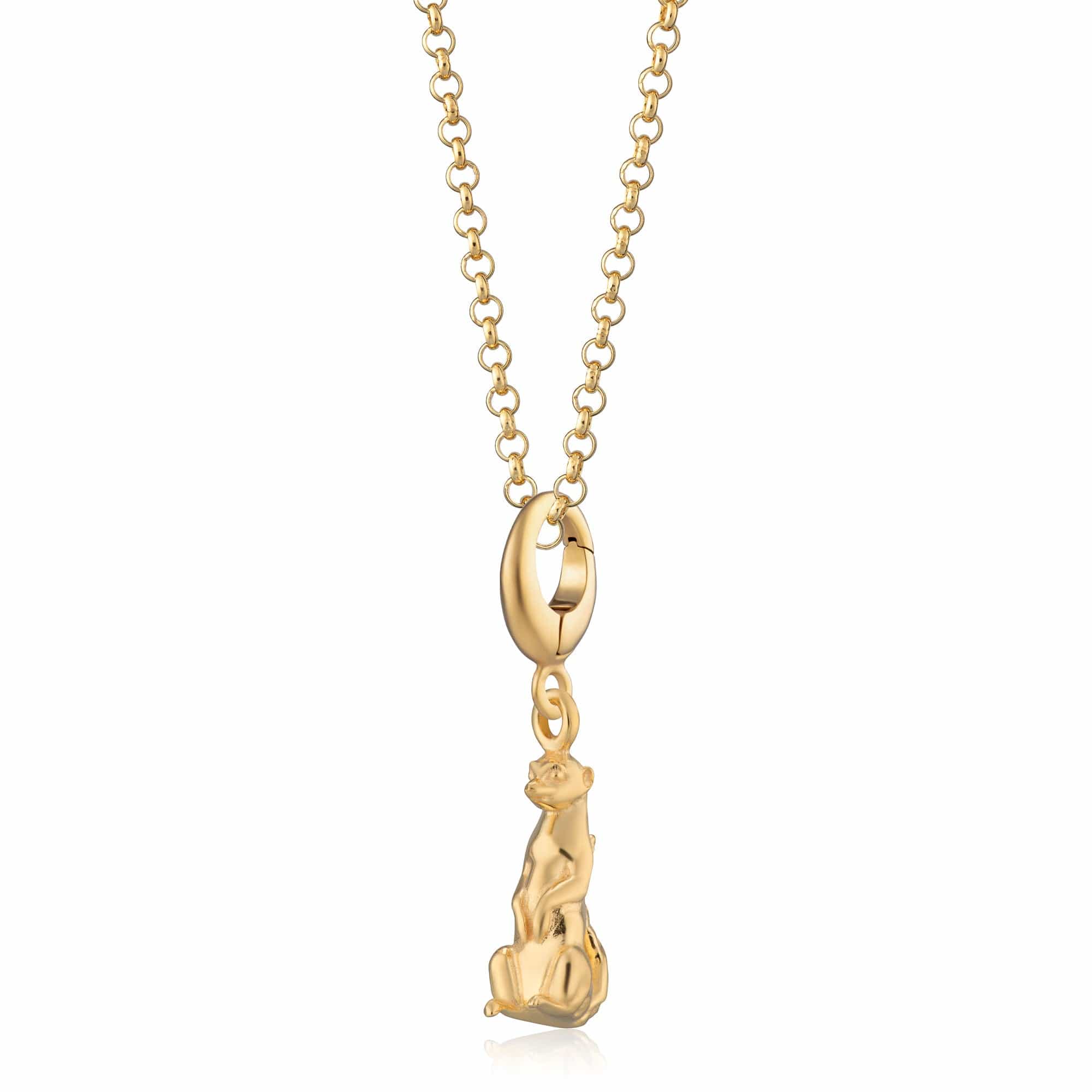 Collier pendentif suricate en argent sterling plaqué or 40 cm 45 cm 61 cm Bijou animal